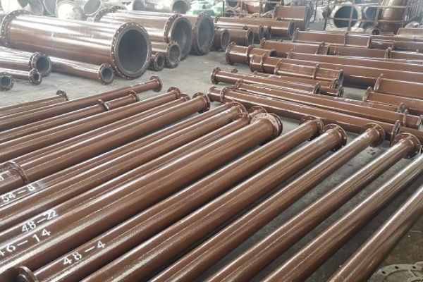 耐磨襯膠管道應用